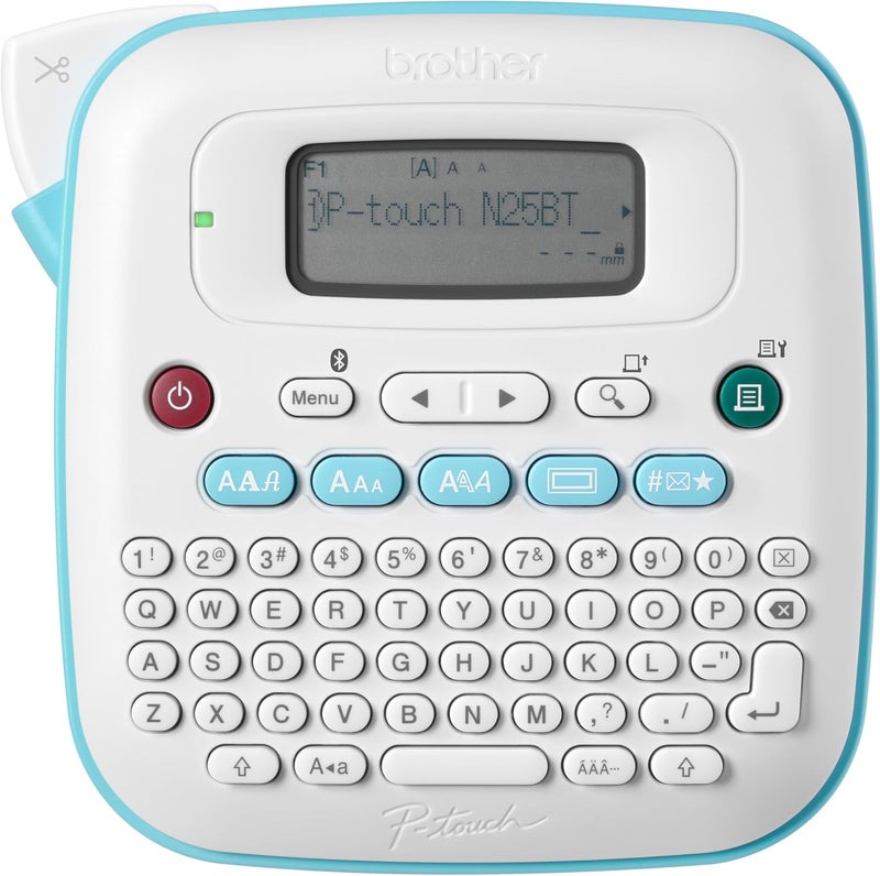 brother P-Touch PT-N25BTV3 Personal Connected Label Maker, Bluetooth (Bundle), Design&Print2 app, Portable, Handheld, 3 Sample Label Tapes Included, Prints with P-Touch Btag½â€ (12mm) Wide Tapes - Image 1